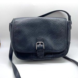 COACH Hadley Field Bag Crossbody Black Leather